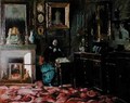The Salon of Madame Hanska 1801-82 rue Fortunee - Jean Francois Gigoux