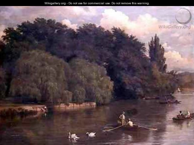 A River Scene in Kent - Arthur Gilbert