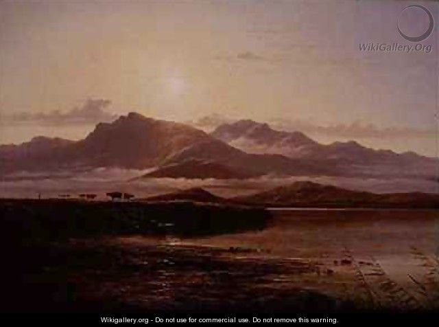 Morning on the bank of a loch - Arthur Gilbert
