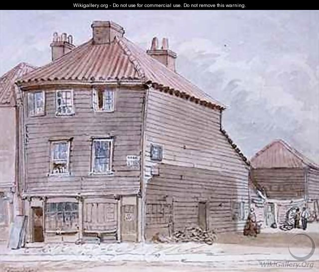View of an Old House in High street Lambeth - J. Findley