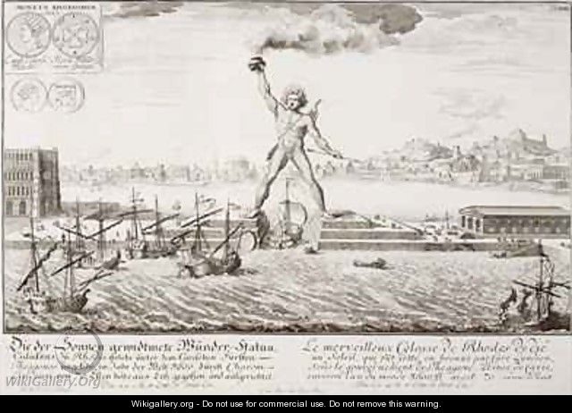 The Colossus of Rhodes - (after) Fischer von Erlach, Johann Bernhard