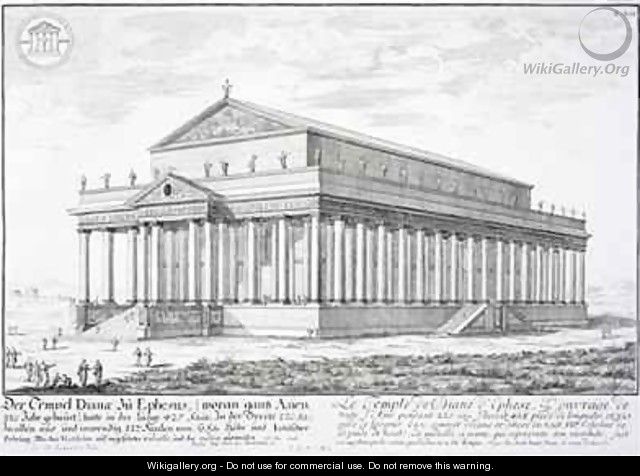 The Temple of Diana at Ephesus Turkey - (after) Fischer von Erlach, Johann Bernhard