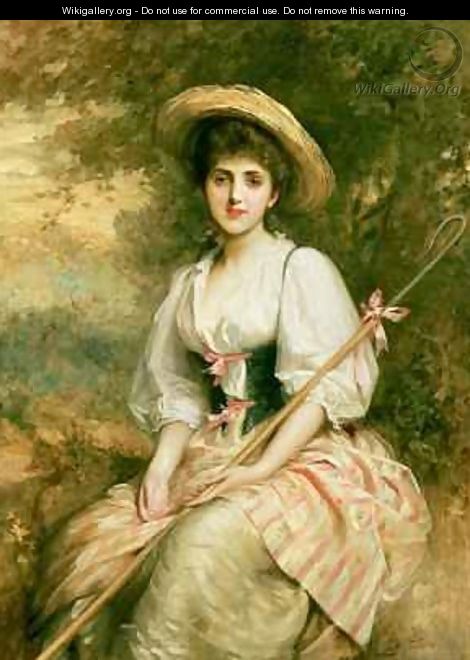 Mrs Stuart M Samuel as Phyllida The Shepherdess - Sir Samuel Luke Fildes