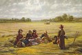 Harvesters resting in the Sun Berkshire - Walter Field