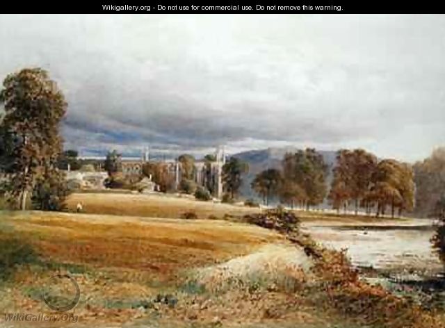 Bolton Abbey from the River Wharfe South View - Anthony Vandyke Copley Fielding