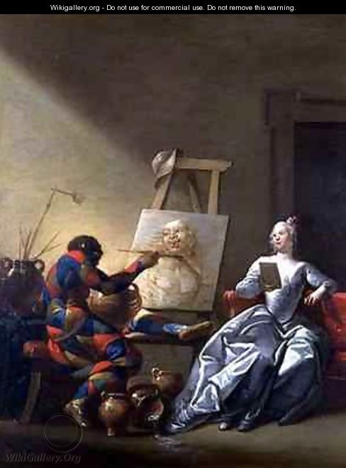 The Harlequin Painter - Giovanni Domenico Ferretti