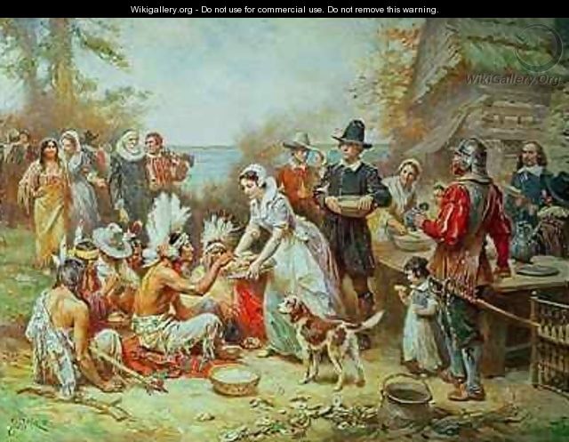 The First Thanksgiving - Jean-Leon Gerome Ferris