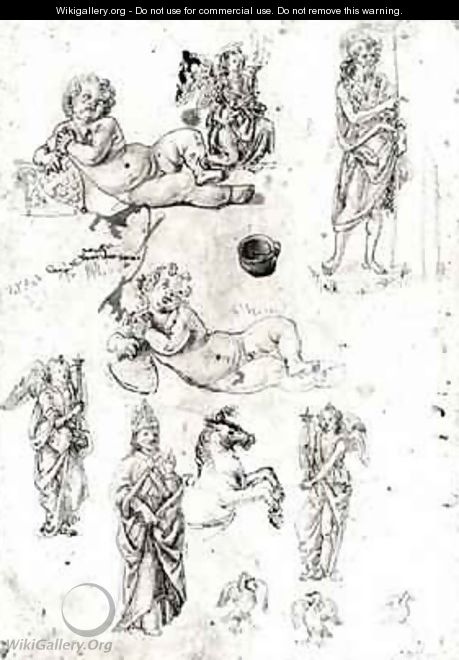 Various studies - Francesco di Simone da Fiesole Ferrucci