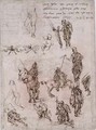 Sheet of studies with riding armed warriors - Francesco di Simone da Fiesole Ferrucci