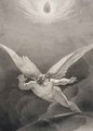 Satan leaps over the walls of Heaven - (after) Flatters, Richard Edmond