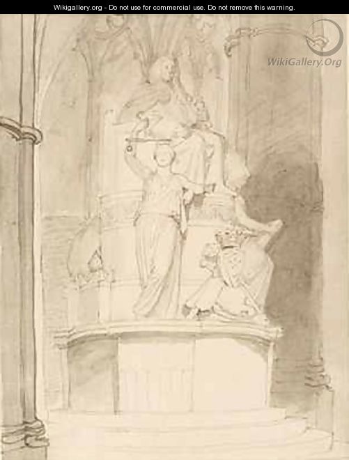 Design for the Monument of Lord Mansfield Westminster Abbey 2 - John Flaxman
