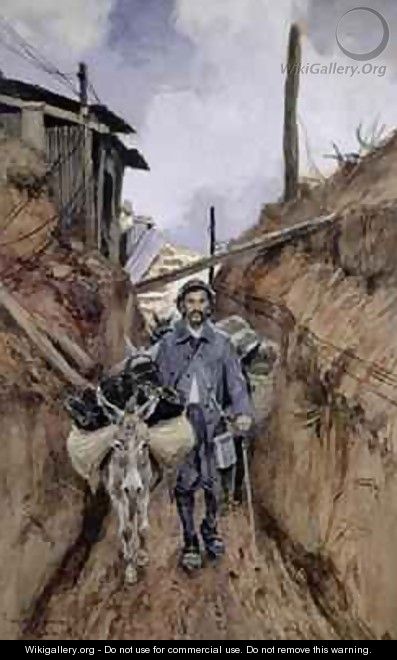 The Donkey Somme - Francois Flameng