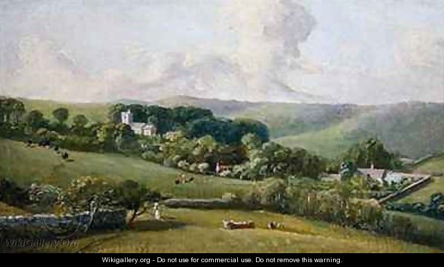 Osmington A view to the village - John (Bishop of Salisbury) Fisher