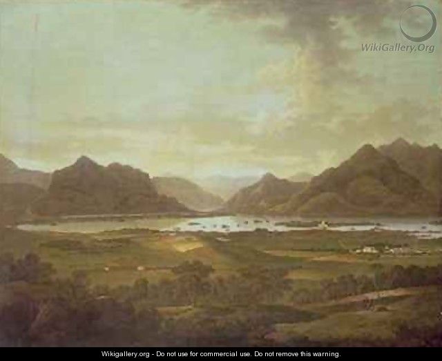 View of the Lakes and Mountains of Killarney Ireland - (attr.to) Fisher, Jonathan