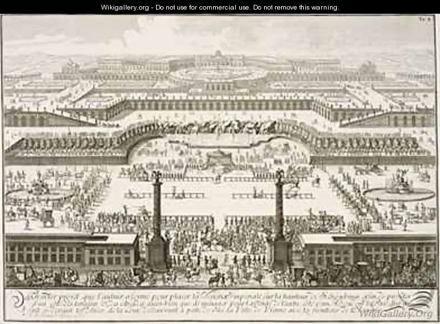 First Proposal for the Schonbrunn Palace Vienna - (after) Fischer von Erlach, Johann Bernhard