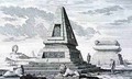Pyramids marking the Tomb of King Sotis of Egypt found in the ruins of Heliopolis - (after) Fischer von Erlach, Johann Bernhard