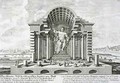 Statue of Olympian Zeus made by Phidias in gold and ivory drawn after Pausaniass exact description - (after) Fischer von Erlach, Johann Bernhard