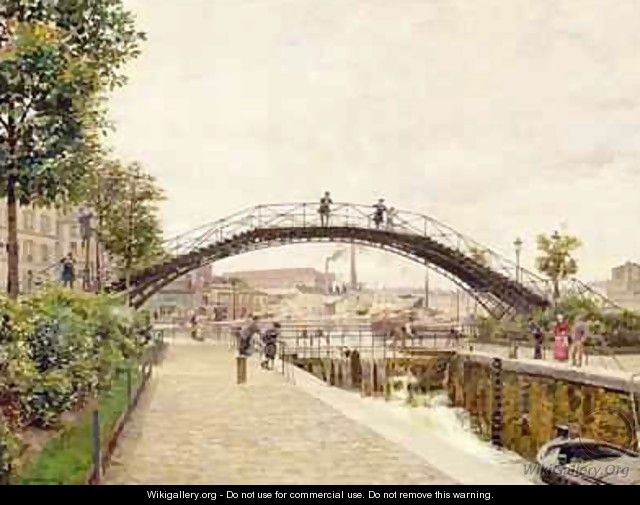 The Saint Martin Canal - Marie Francois Firmin-Girard