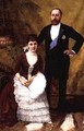 King Edward VII 1841-1910 and his wife Queen Alexandra 1844-1925 - R. Forester