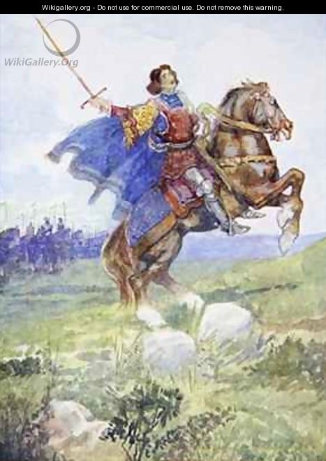 It seemed as if he rode alone to defy the whole English army - A.S. Forrest