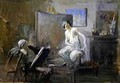 The painter with his model - Jean-Louis Forain