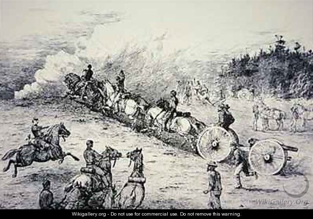 Going into Action Battle of Gettysburg - Edwin Forbes
