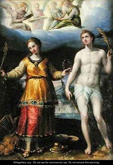 St Sebastian and St Cecilia - Lavinia Fontana