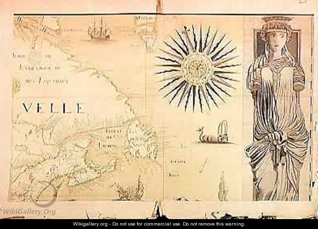 Map of Nouvelle France Canada 2 - Fonville