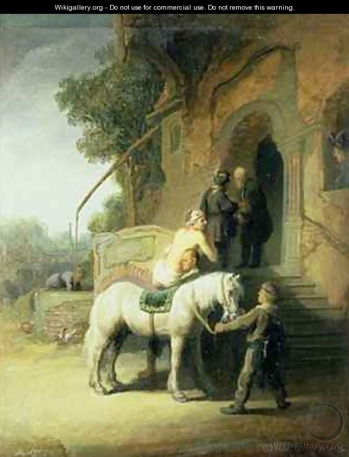 The Good Samaritan - (attr. to) Flinck, Govaert