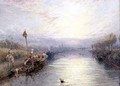 River Landscape - Myles Birket Foster