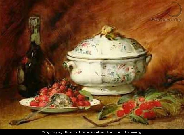Still Life with a Soup Tureen - Guillaume-Romain Fouace