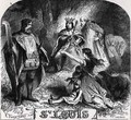 St Louis renders justice under an oak in Vincennes from Histoire de France en Tableaux - Jean Antoine Valentin Foulquier