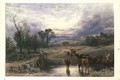 Landscape with Cattle and Bridge - Myles Birket Foster