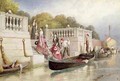 Disembarking from the Gondola Venice - Myles Birket Foster