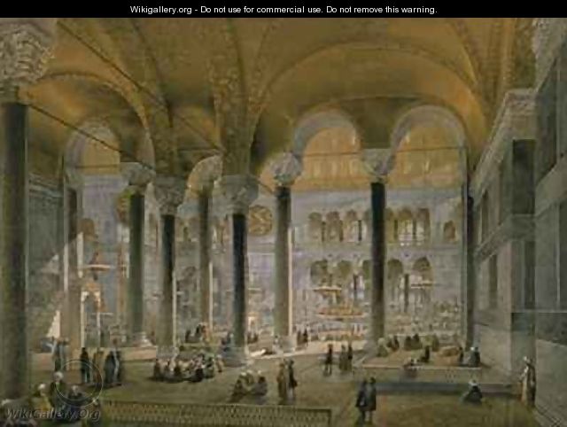 Haghia Sophia plate 6 the north nave - (after) Fossati, Gaspard