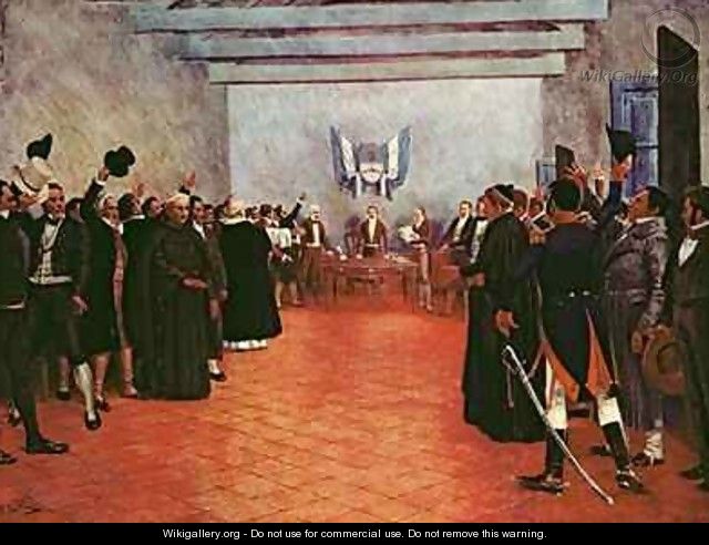 The Congress of Tucuman Declaration of the Independence of the United Provinces of Rio and the Plata - (after) Fortuny, Francisco