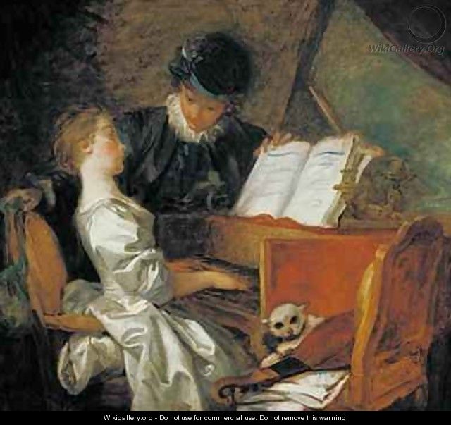 The Music Lesson - Jean-Honore Fragonard