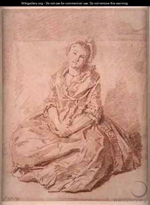 Seated Girl - Jean-Honore Fragonard