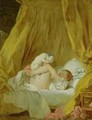 La Gimblette Girl with a Dog - Jean-Honore Fragonard