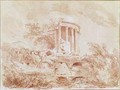 Temple of the Sybil at Tivoli - Jean-Honore Fragonard