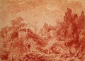 Ancient Theatre Hadrians Villa near Tivoli - Jean-Honore Fragonard