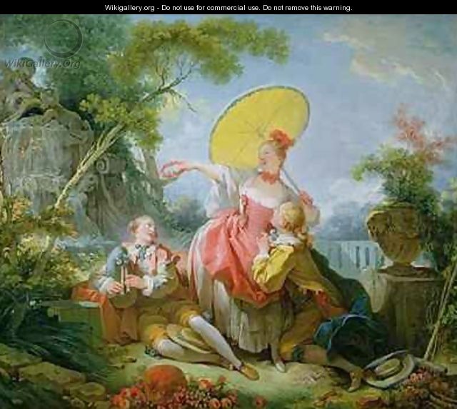 The Musical Contest 2 - Jean-Honore Fragonard