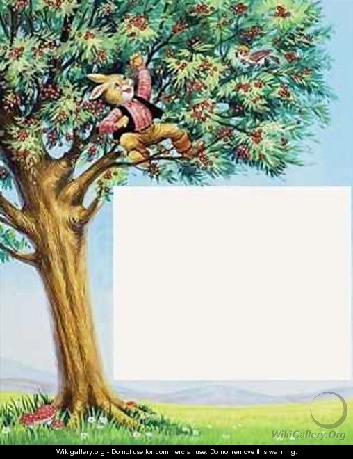 Brer Rabbit in Cherry Tree - Henry Charles Fox