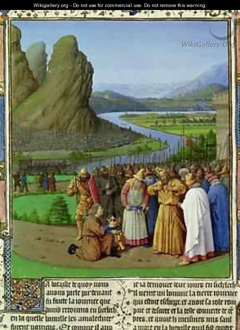 David Learning of the Death of Saul from Antiquites Judaiques - Jean Fouquet