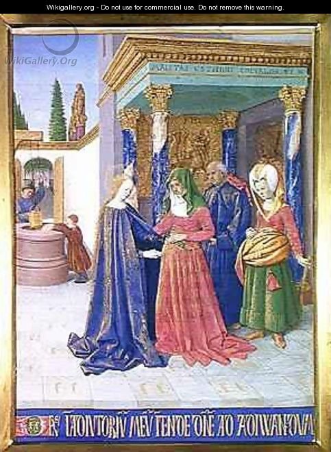 The Visitation from Hours of the Virgin - Jean Fouquet