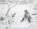 Commandant Lamy 1858-1900 Questioning a Native during the Foureau Lamy Expedition of 1899 - Henry Dr. Fournial