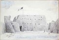 The French Flag flying above the Palace of the Sultan of Agadez Niger - Henry Dr. Fournial