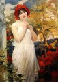 Girl with Poppies - Robert Fowler