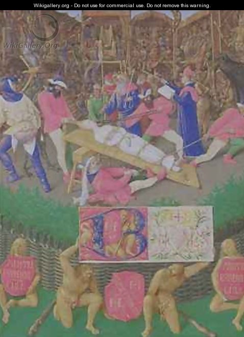 Martyrdom of St Apollonia - Jean Fouquet