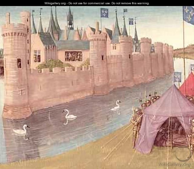 Death of Clothar I and the division of his kingdom Grandes Chroniques de France - Jean Fouquet